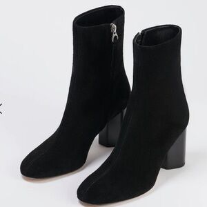 Aeyde Alena black suede ankle boots 37